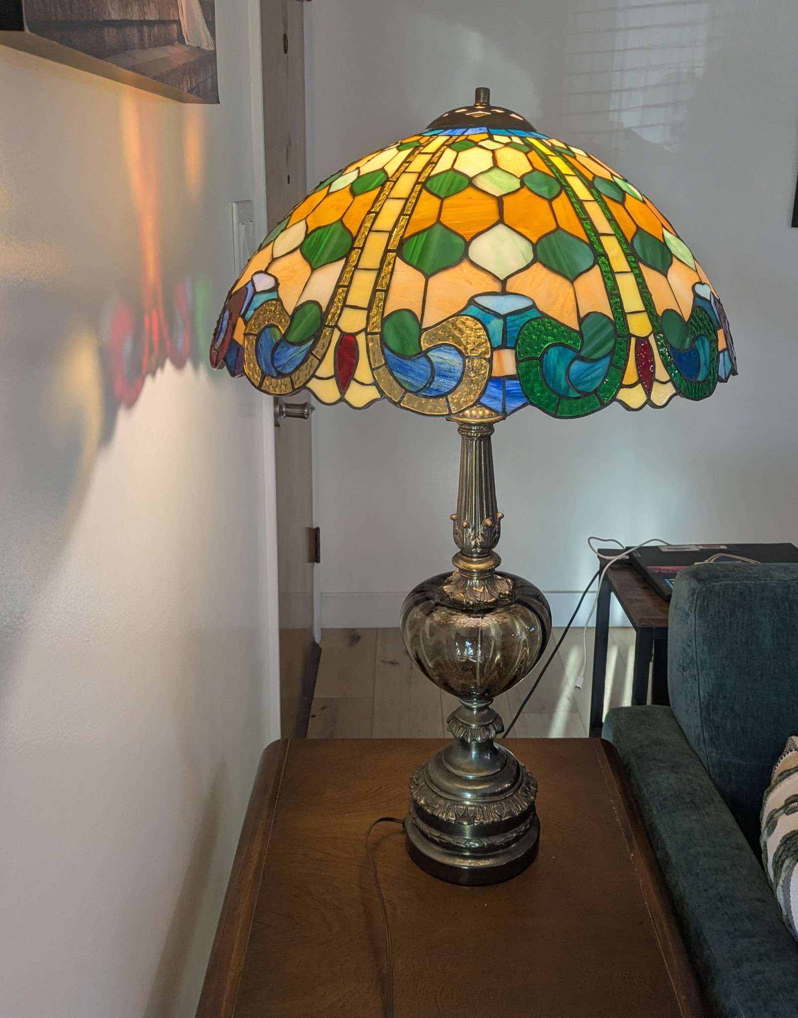custom stained glass lamp shade